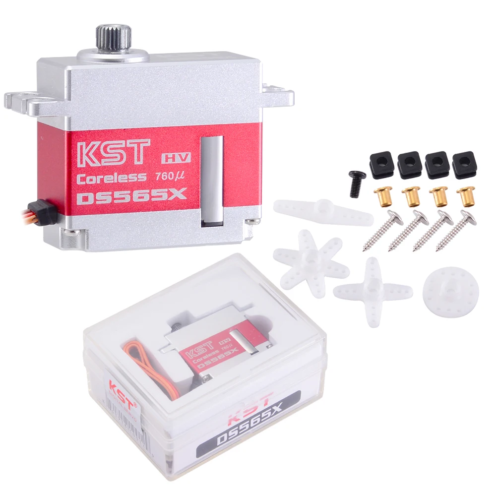 Цифровой сервопривод без сердечника KST DS565X 6,0-8,4 в 6 кг HV для БПЛА 450 500 Вертолет автомобиль грузовик игрушки