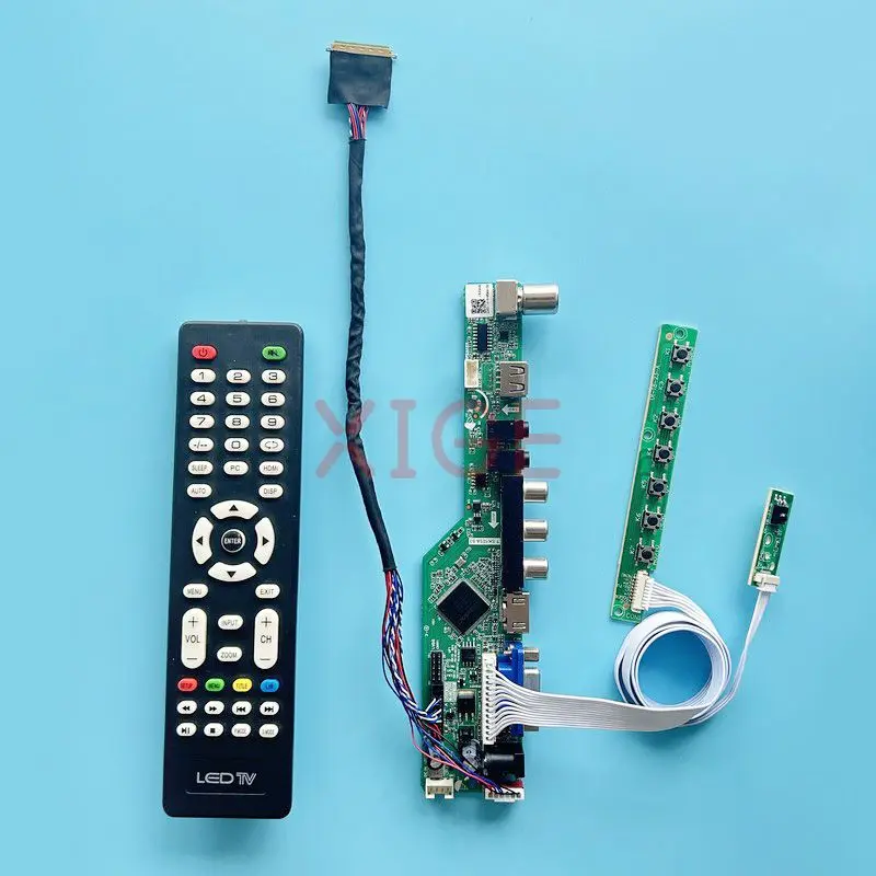 

For LTN116AT01 LTN116AT04 LTN116AT07 LCD Driver Board 40 Pin LVDS DIY Kit VGA+HDMI+AV+USB Laptop Screen 11.6" Analog TV 1366*768