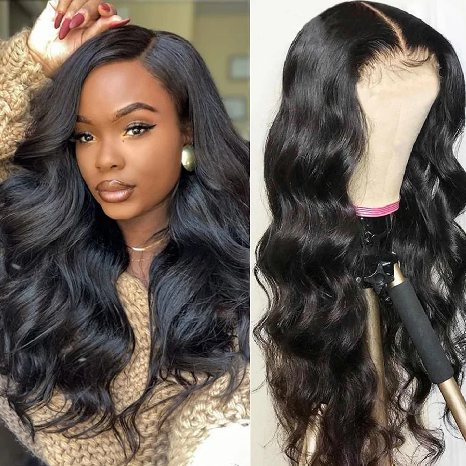 Body Wave Wig Lace Front Human Hair Wigs 13x4 HD Lace Frontal Wig Body Wave 4x4 Transparent Lace Frontal Closure Wigs Human Hair