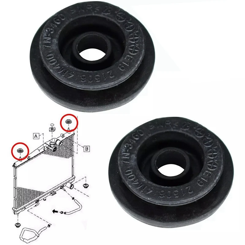 20 шт. резиновая втулка радиатора для Nissan X-Trail T30 T31 T32 Rogue S35 фотодержатель Монтажный