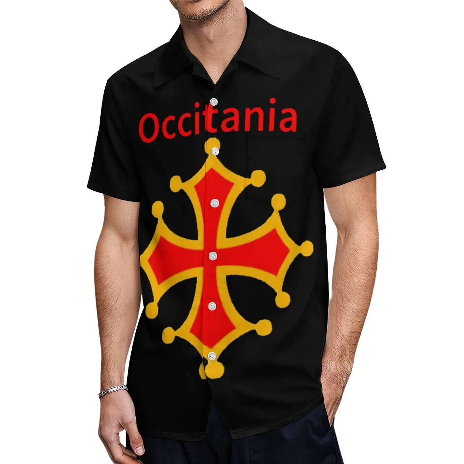 

Funny Occitania Occitanie Occitan A Short Sleeved Shirt Tshirt Coordinates Going Out Top Quality USA Size