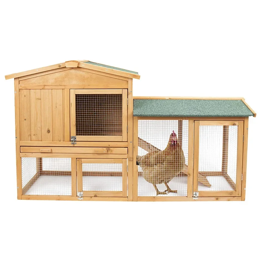 Задние дворы Делюкс двухъярусные деревянные животные укладка куры утка птица