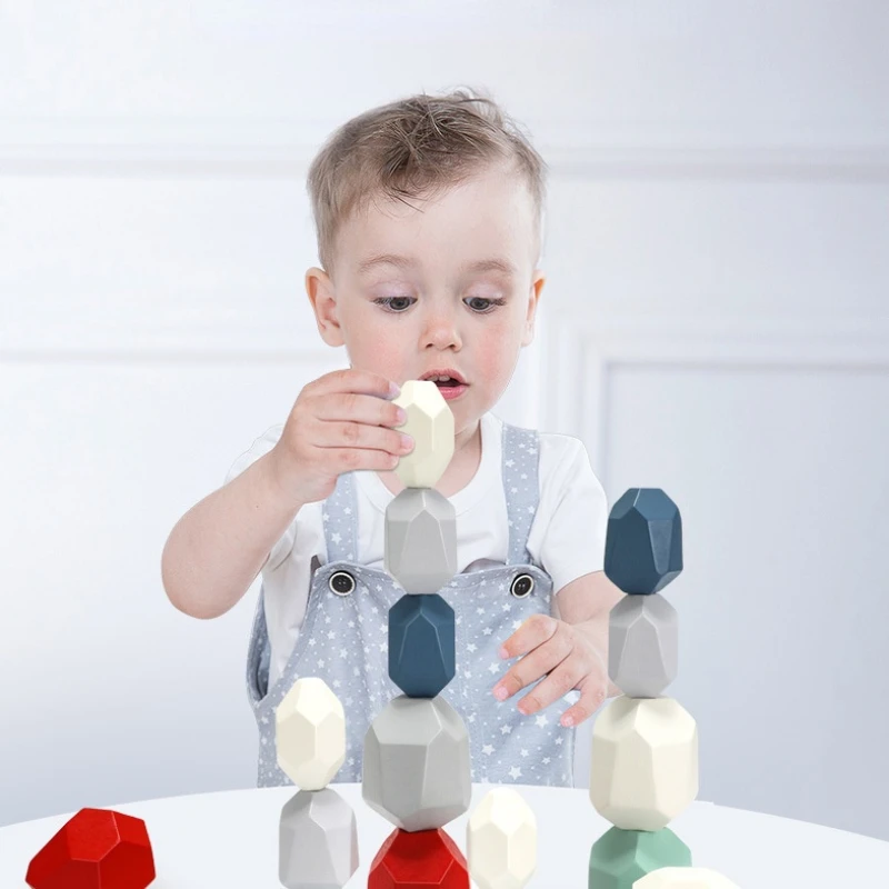 

Деревянный Радужный строительный блок, игрушечный блок-пазл, многослойный Высокий детский игрушечный подарок, креативная многослойная дер...