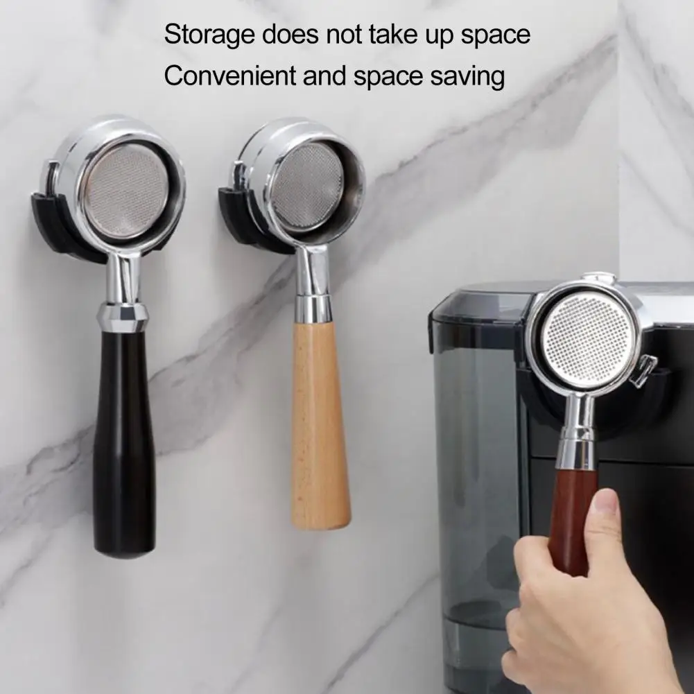 

51/53/58mm Handle Hangers Without Hole Punching Storage Wall Mounted Coffee Machine Handle Plastic Storage Hangers Universal