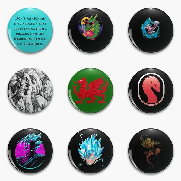 

Dragon Of Feminism Surfer Kick Soft Button Pin Customizable Brooch Hat Creative Fashion Cartoon Funny Cute Lapel Pin Decor