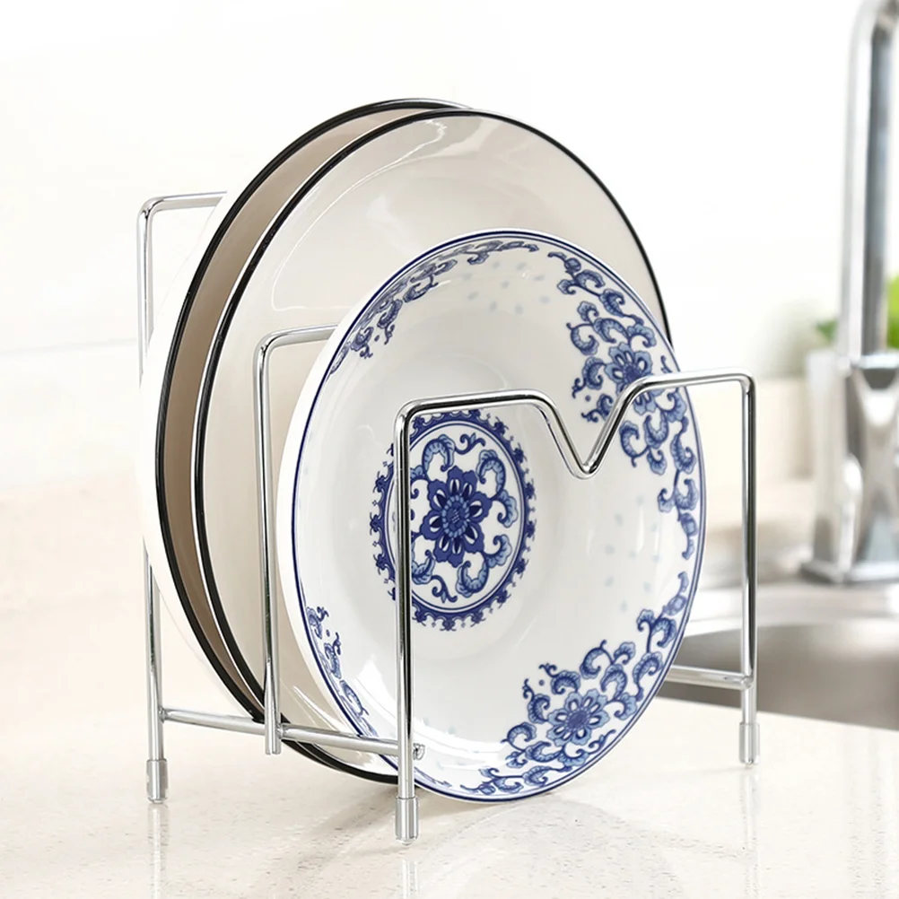 

Rack Stainless Steel Pot Cutting Board Holder Storage Lid Lids Multi Layer Kitchen Organizer Wire