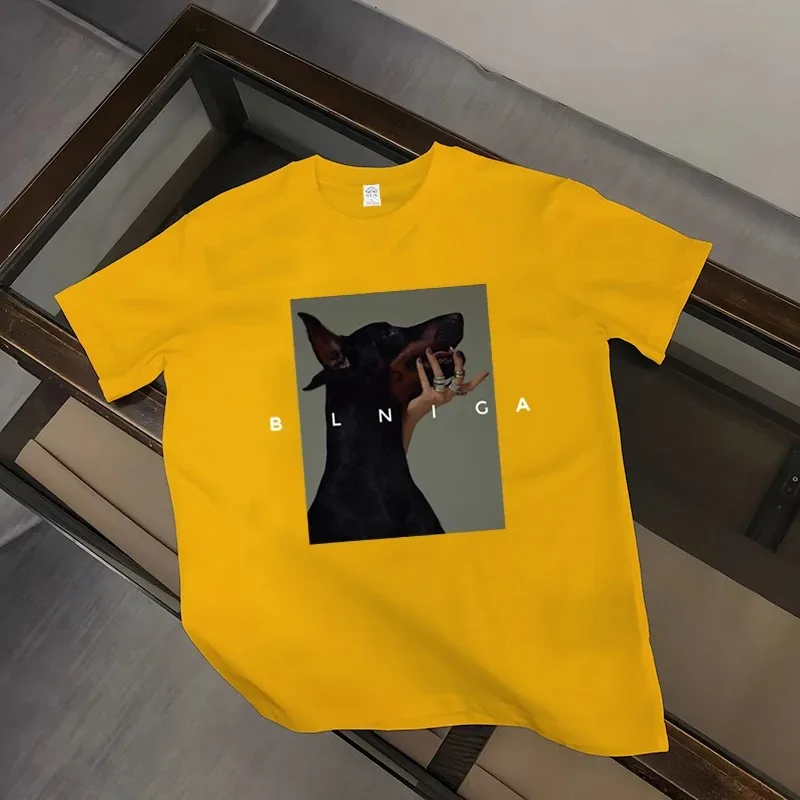 Футболка Мужская/женская с принтом хлопок Повседневная модная рубашка большие