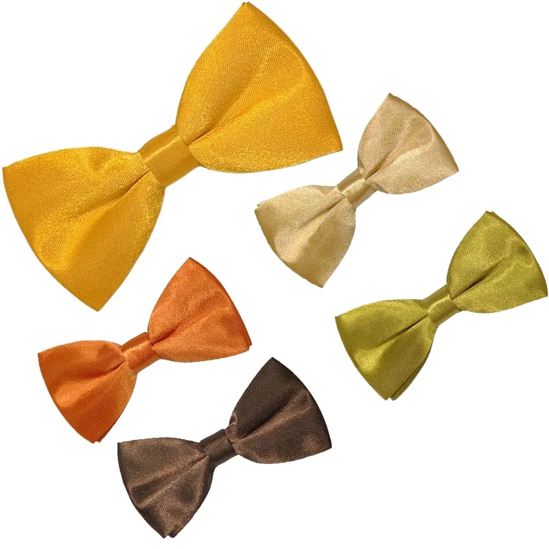 

Галстук-бабочка детский желтый, 8/3/1 шт.