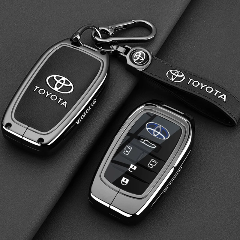 

Чехол для ключей, совместимый с Toyota Sienna Highlander Corolla Crown Venza RAV4 Tacoma Fortuner Land Cruiser 2025 2024.