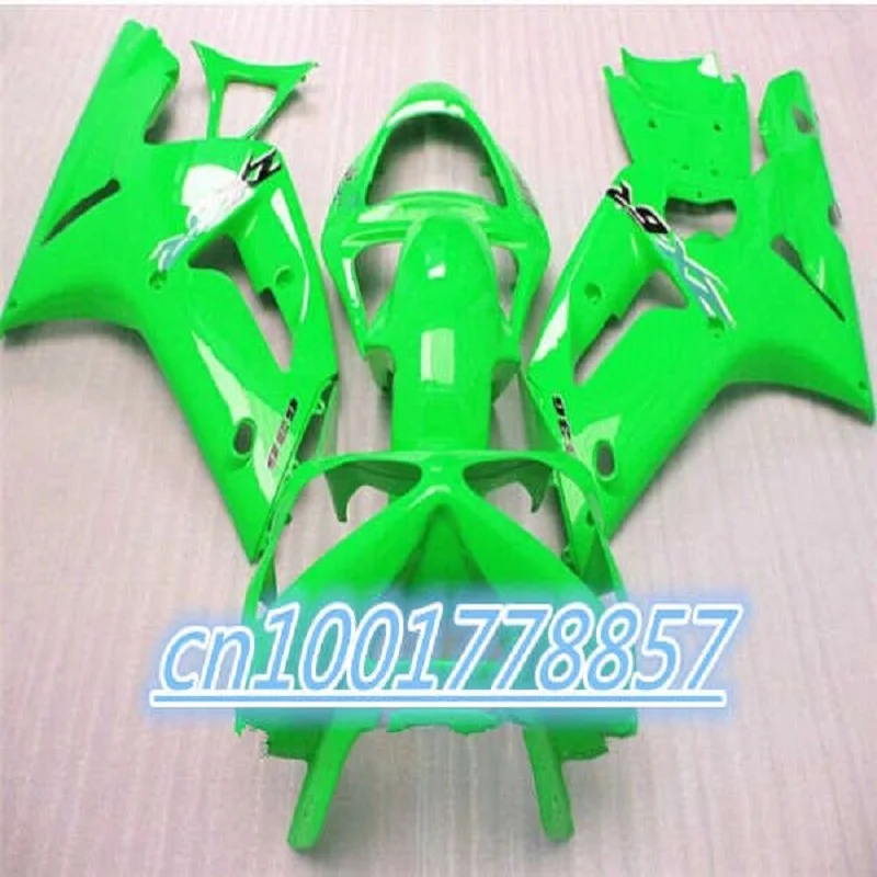 

New motorcycle ABS Fairing kits for Ninja 03 04 ZX 6R 636 2003 2004 ZX6R ZX636 fairings Bodywork set glossy green orange brown