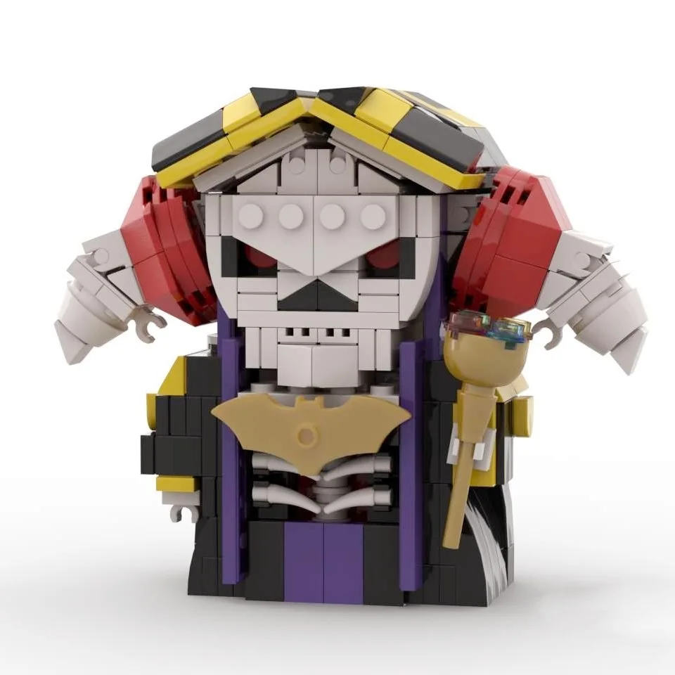 

ABS Plastic Overlord Ainz Ooal Gown Albedo BRICKHEADZ Building Blocks Mini Action Figure Toys