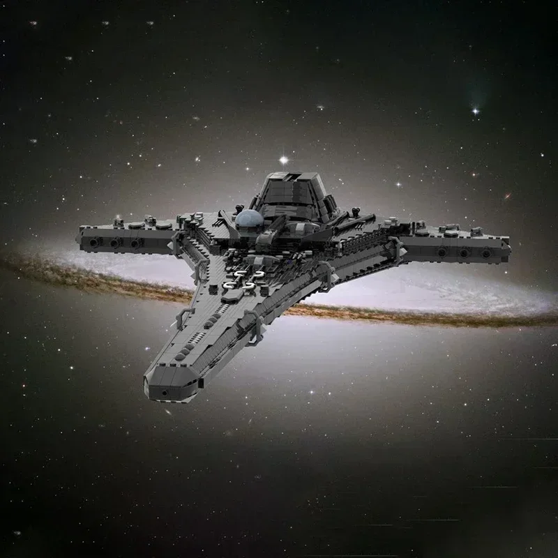 Moc строительные кирпичи военная модель космического корабля технология