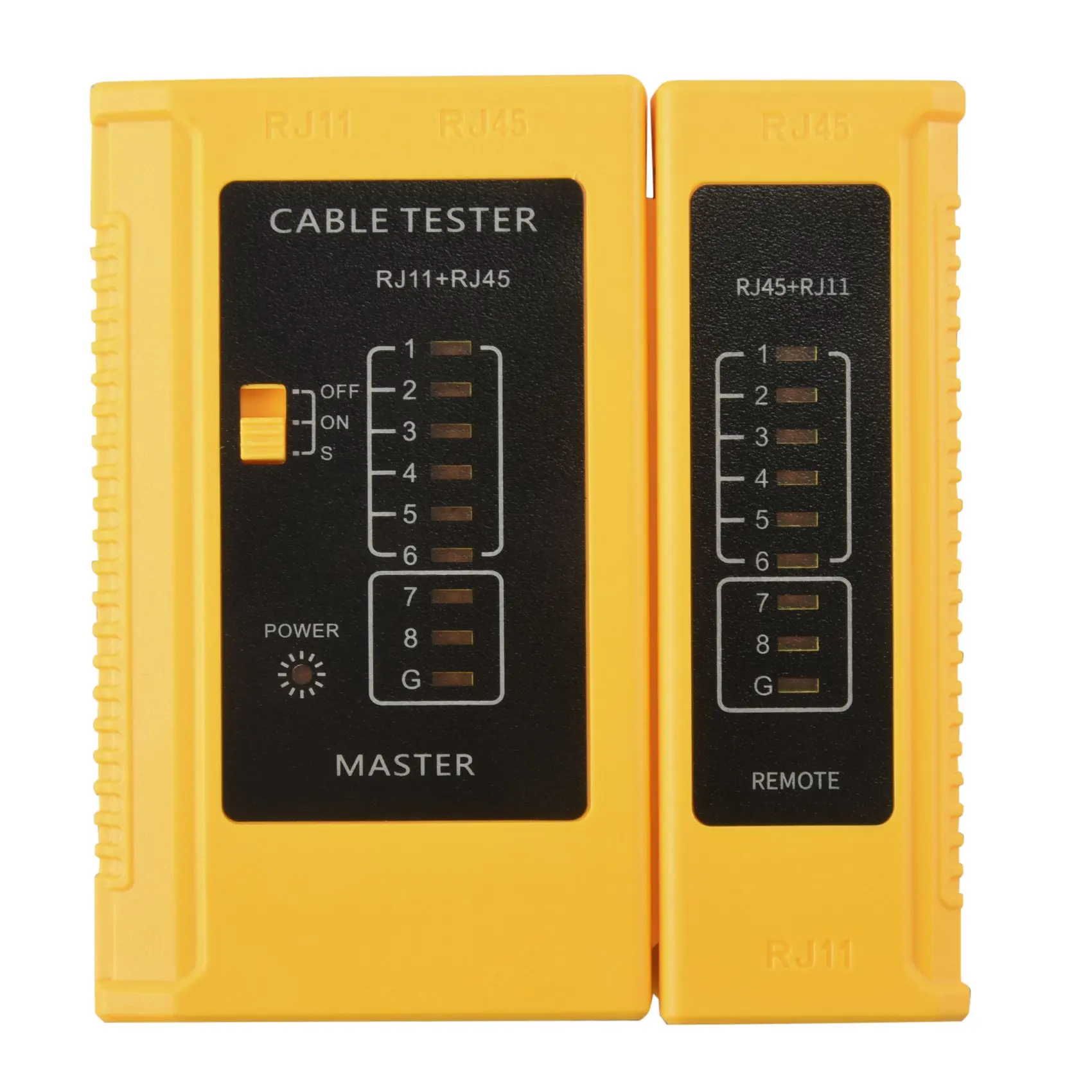 Тестер сетевого кабеля инструмент для проверки Ethernet RJ45 RJ11 RJ12 CAT5 CAT6 UTP USB LAN (батарея