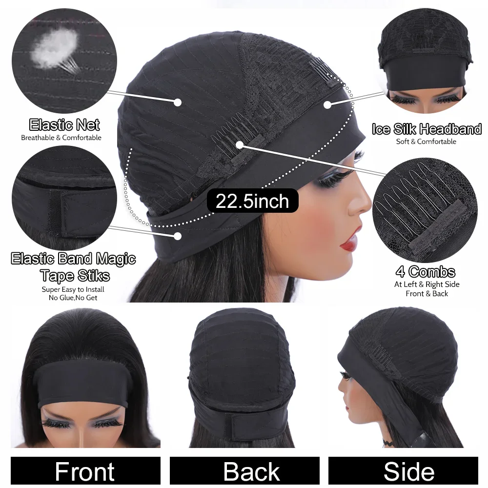 Парики из человеческих волос 10-24 дюйма