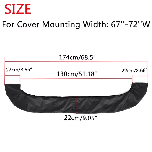 

3 BOW Bimini Top Boot Cover No Frame Boat Cover 600D Waterproof Anti UV Boat Cover Dustproof Marine Cover Boat Accessories
