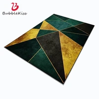 bubble kiss luxury gold green area rug for living room geometric pattern bedroom carpet balcony decoration non slip carpets new