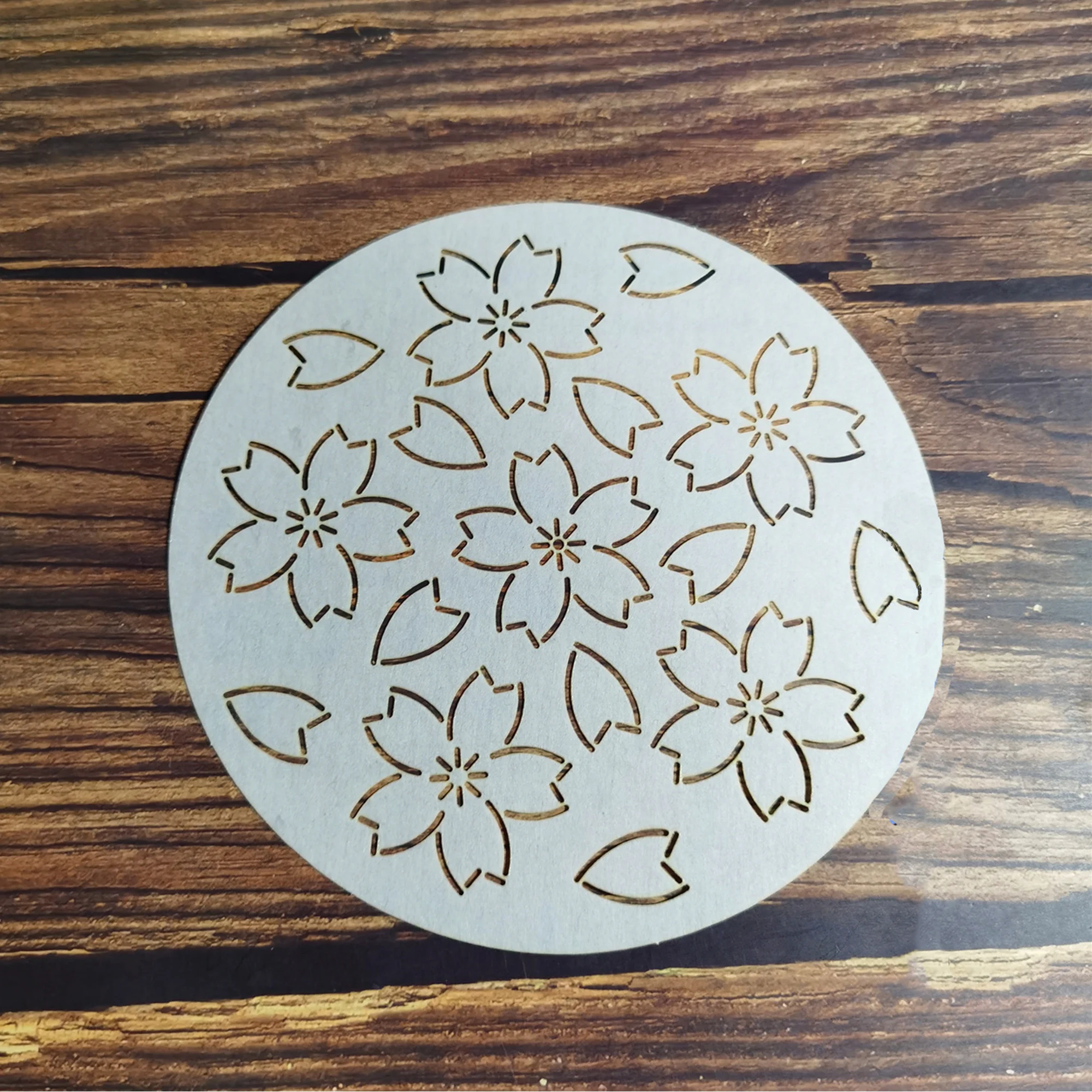 

Трафарет для вышивки Sashiko, цветок вишни