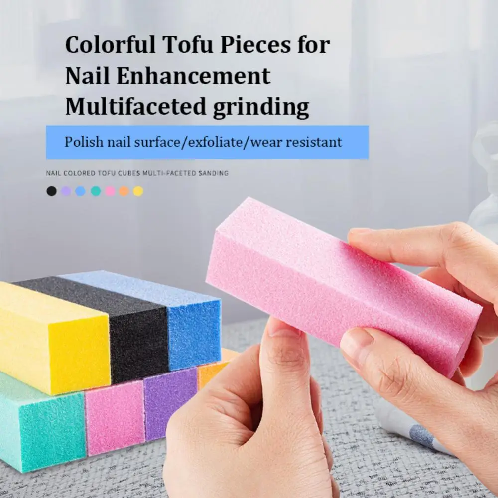 

Sponge Manicure Nail File Tofu Block Nail Care Polishing Strip Polishing And Trimming Uneven Nail Tools Nails Buffer Grind Block