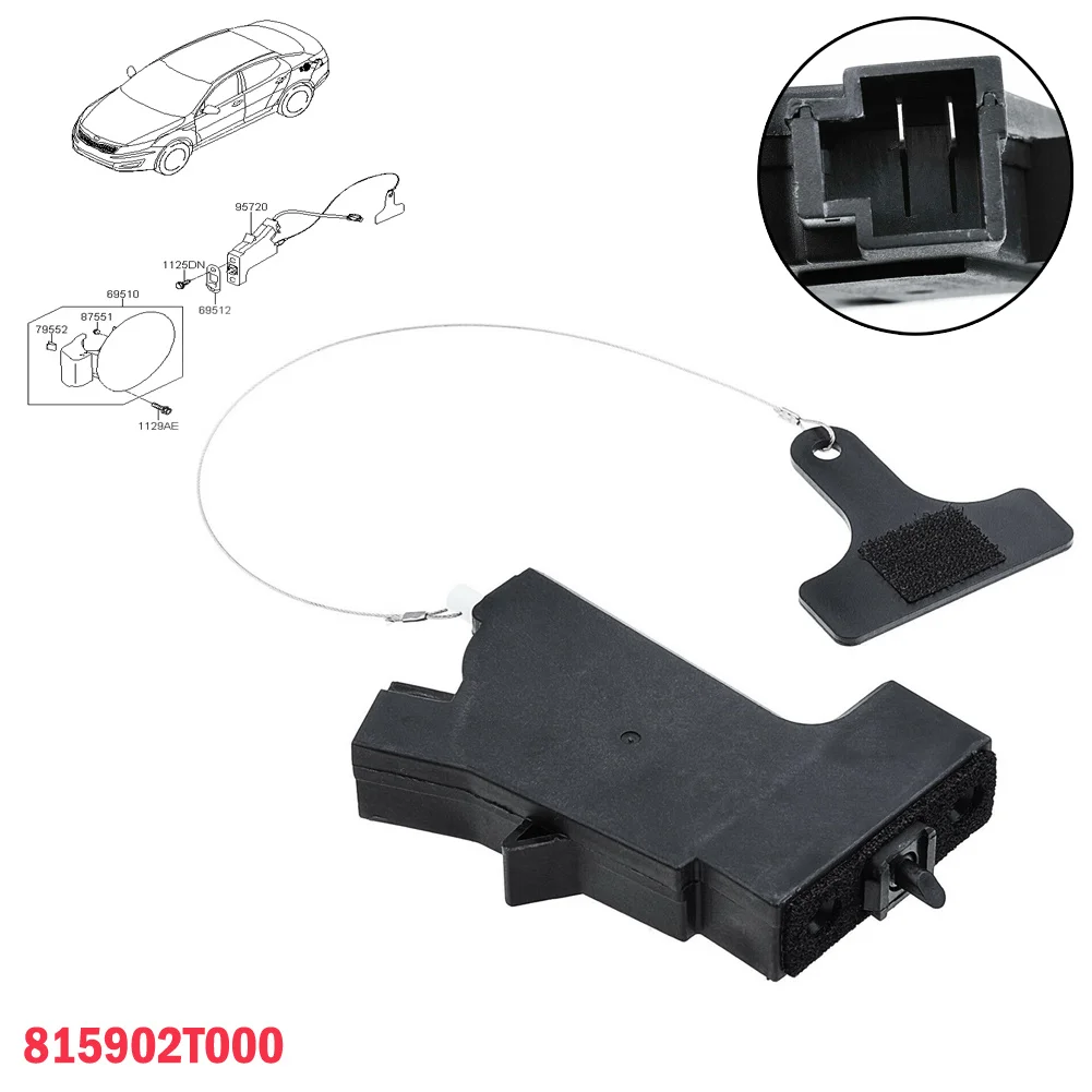 

Fuel Filler Door Actuator Opener Actuator Plastic Premium Quality 815902T000 81590-C1000 Black Easy Installation