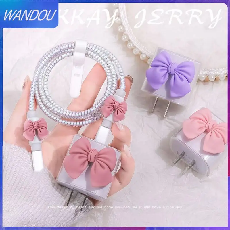 

20w Cable Protection New Usb Data Cable Case Prevent Breaking Cute Data Cable Protective For Iphone 18/20w Fast Charger