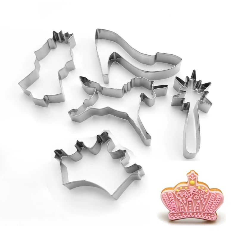 Экологичный набор инструментов для выпечки из нержавеющей стали принцессы