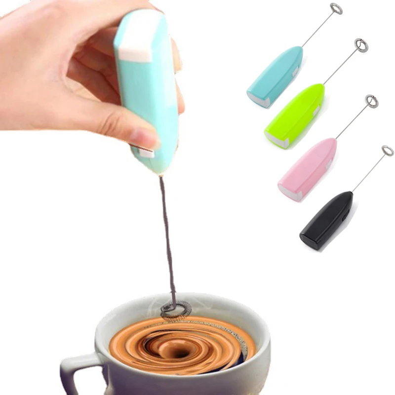 

Milk Drink Coffee Whisk Stirrer Mini Milk Frother Mixer Stainless Steel Electric Home Kitchen Egg Beater for Kitchen Tools