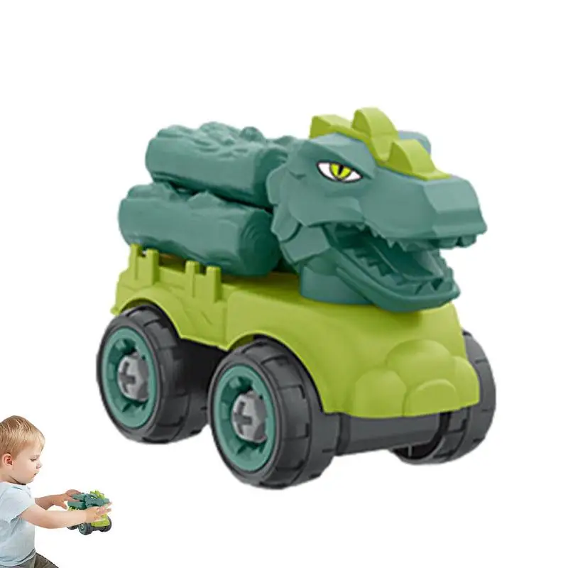

Take-Apart Dinosaur Construction Car Toy DIY Building Car Transport Toy Truck Sets Learning Educational Building Construction