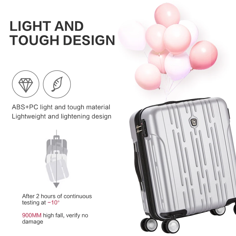 OIWAS Travel Suitcase Travel Bag 20/24/26/28 Inch Carry On Hand Luggage Rolling Wheel with USB Port for Men Women Small Suitcase