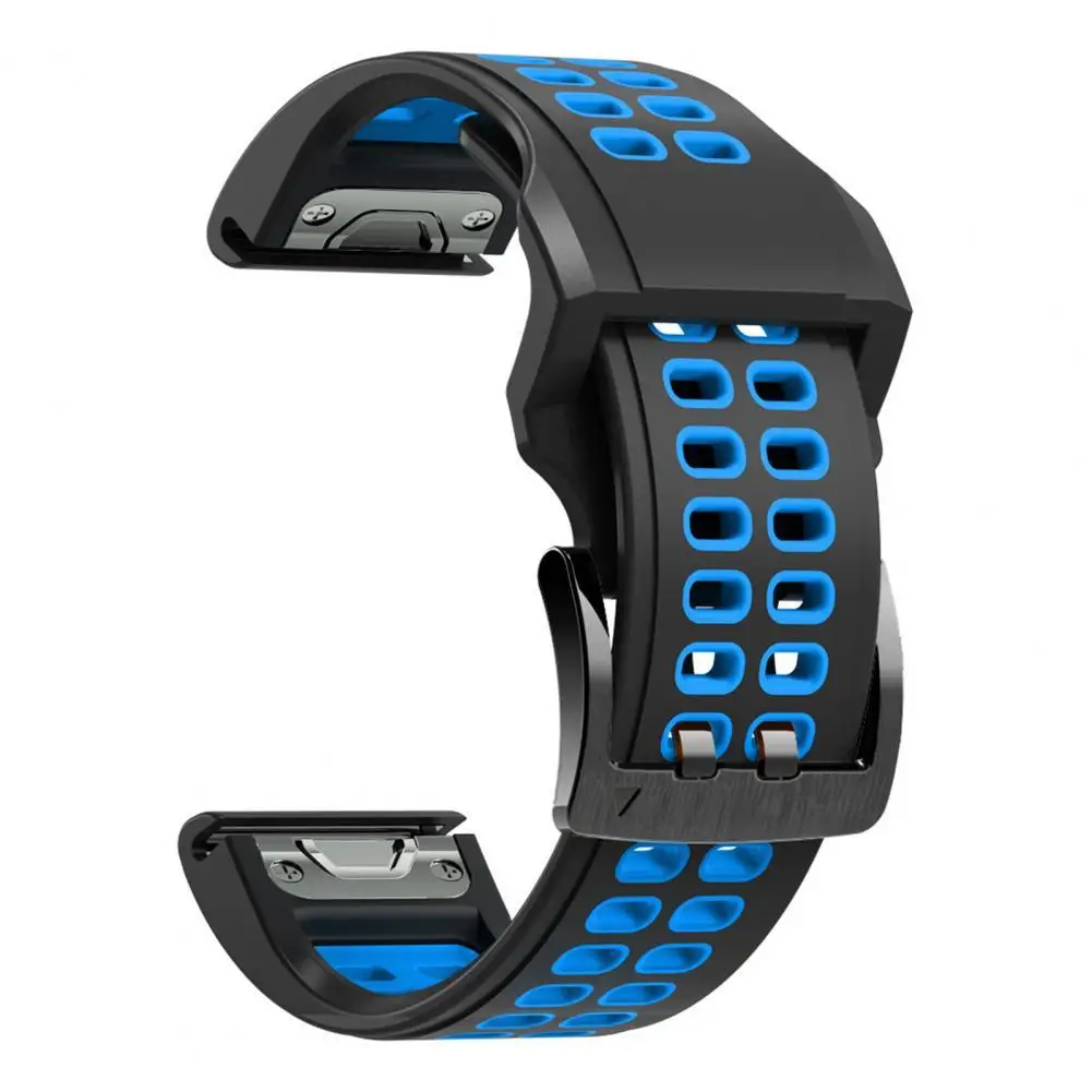 

Portable Durable 22mm Silicone Wrist Strap Bracelet Lightweight Watch Band Flexible