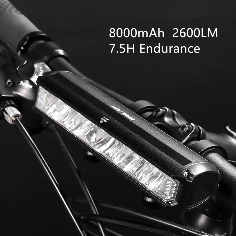 

Bicycle Light Front 6000Lumen Bike Light 8000mAh Waterproof Flashlight USB Charging MTB Road Cycling Lamp Accessories