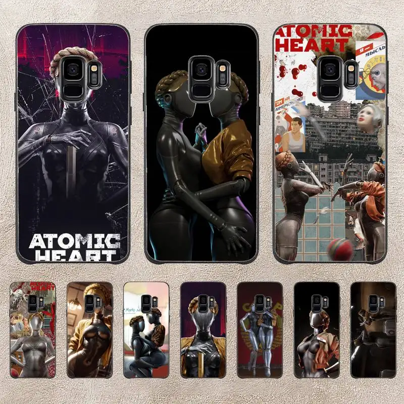 

Atomic Hearts Phone Case For Samsung Note 8 9 10 20 Note10Pro 10lite 20ultra M20 M51 Funda Case