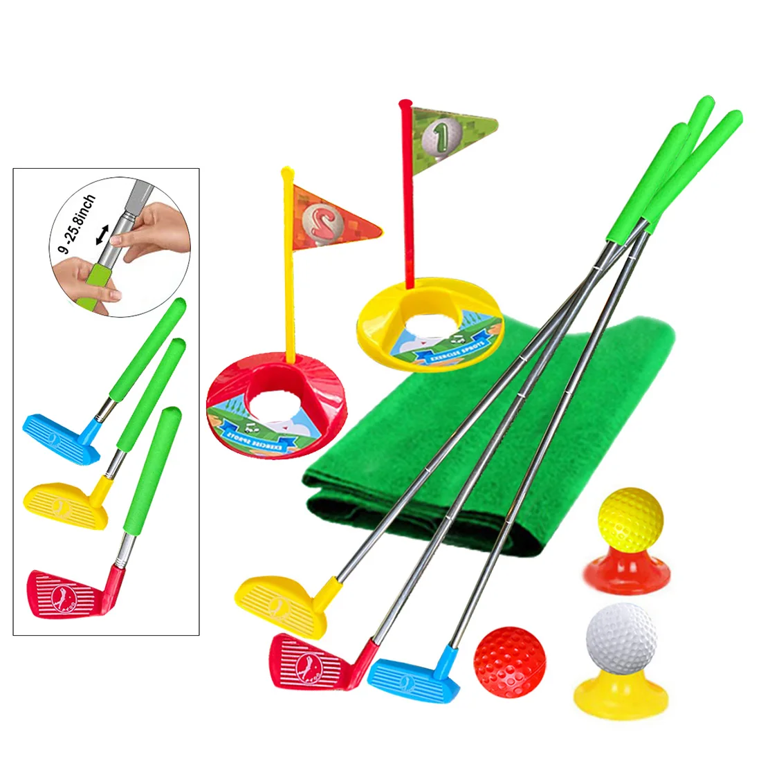 S Sports Indoor Game Golf 24 Inch Training 12 Pcs