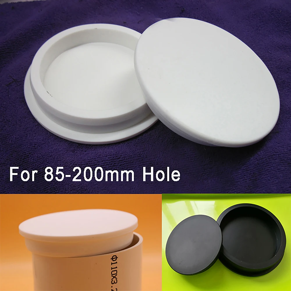 

1pcs White & Black Hole Plugs Silicone Rubber Blanking End Caps Pipe Tube Inserts Plug Dustproof Bung Fit 40mm to 110mm Hole