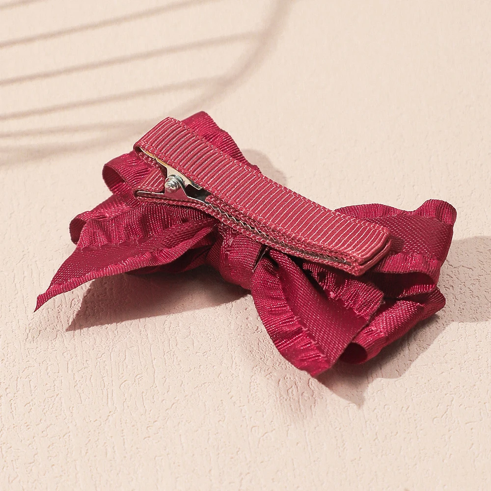 3 шт./компл. бархатный обруч с красным Тедди и заколка для волос набор девочек