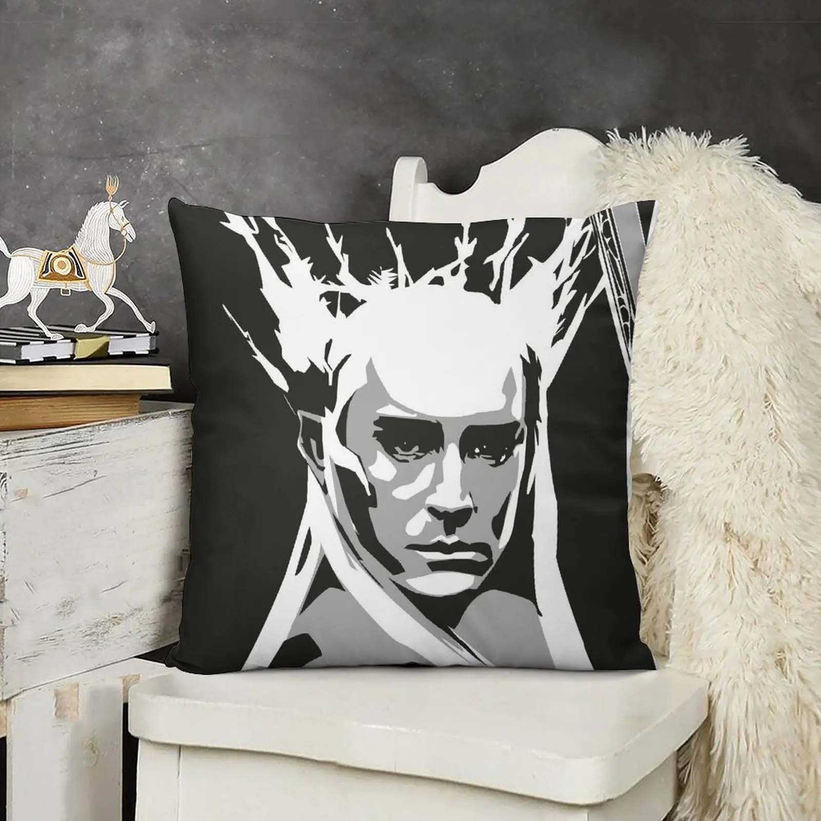 Thranduil векторная иллюстрация диванная подушка аниме девушка вышитая наволочка