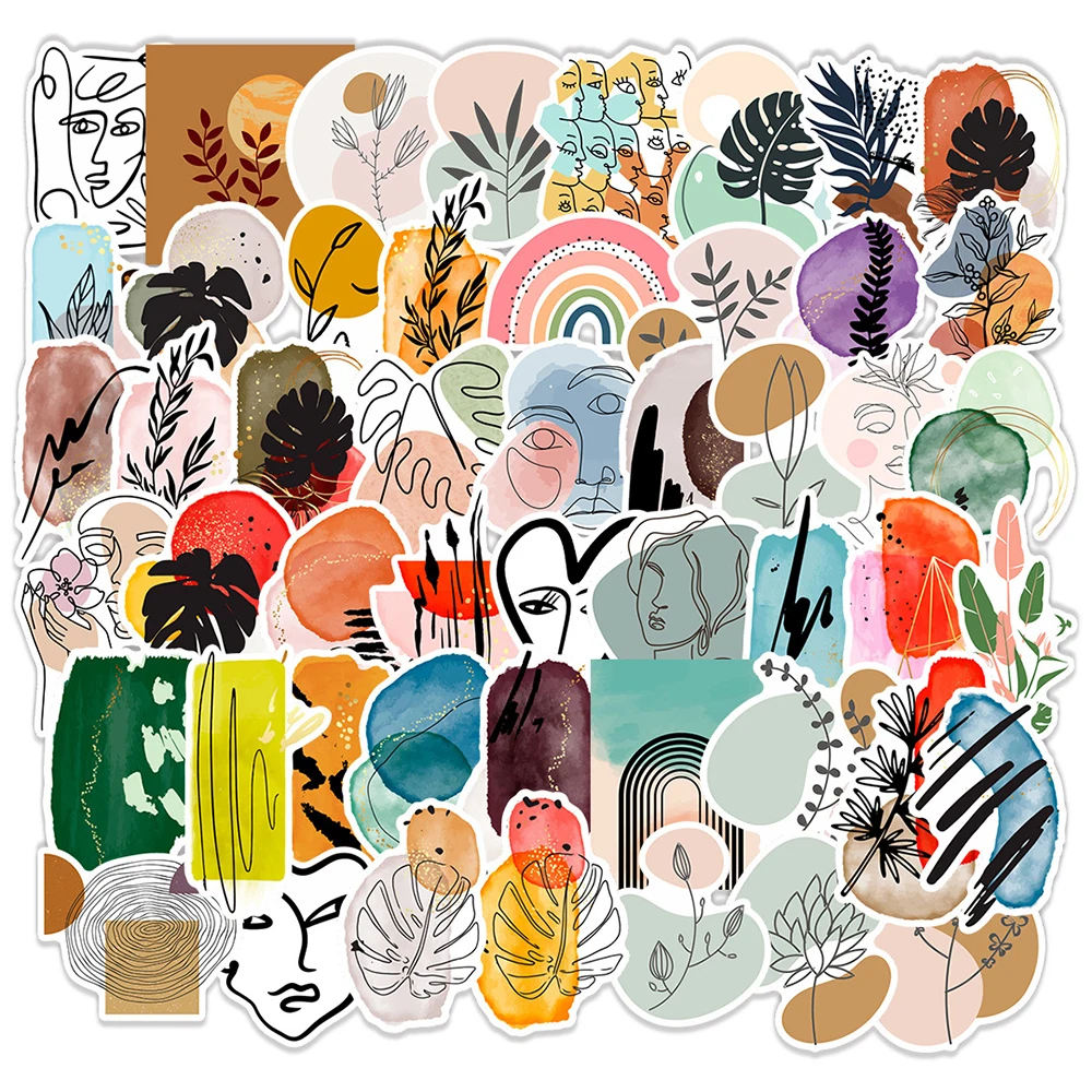 

10/30/50PCS Bohemia Vintage Art Aesthetic Stickers DIY Fridge Guitar Laptop Motorcycle Travel Phone Cool Sticker Decal Kid Toy