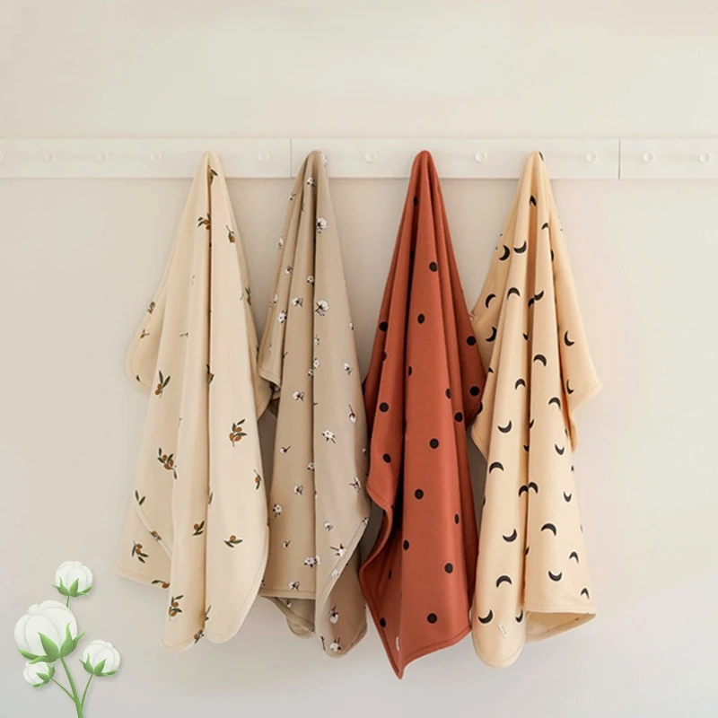 Одеяло для новорожденных из двухслойного хлопка весна-лето 2022 тонкая детская