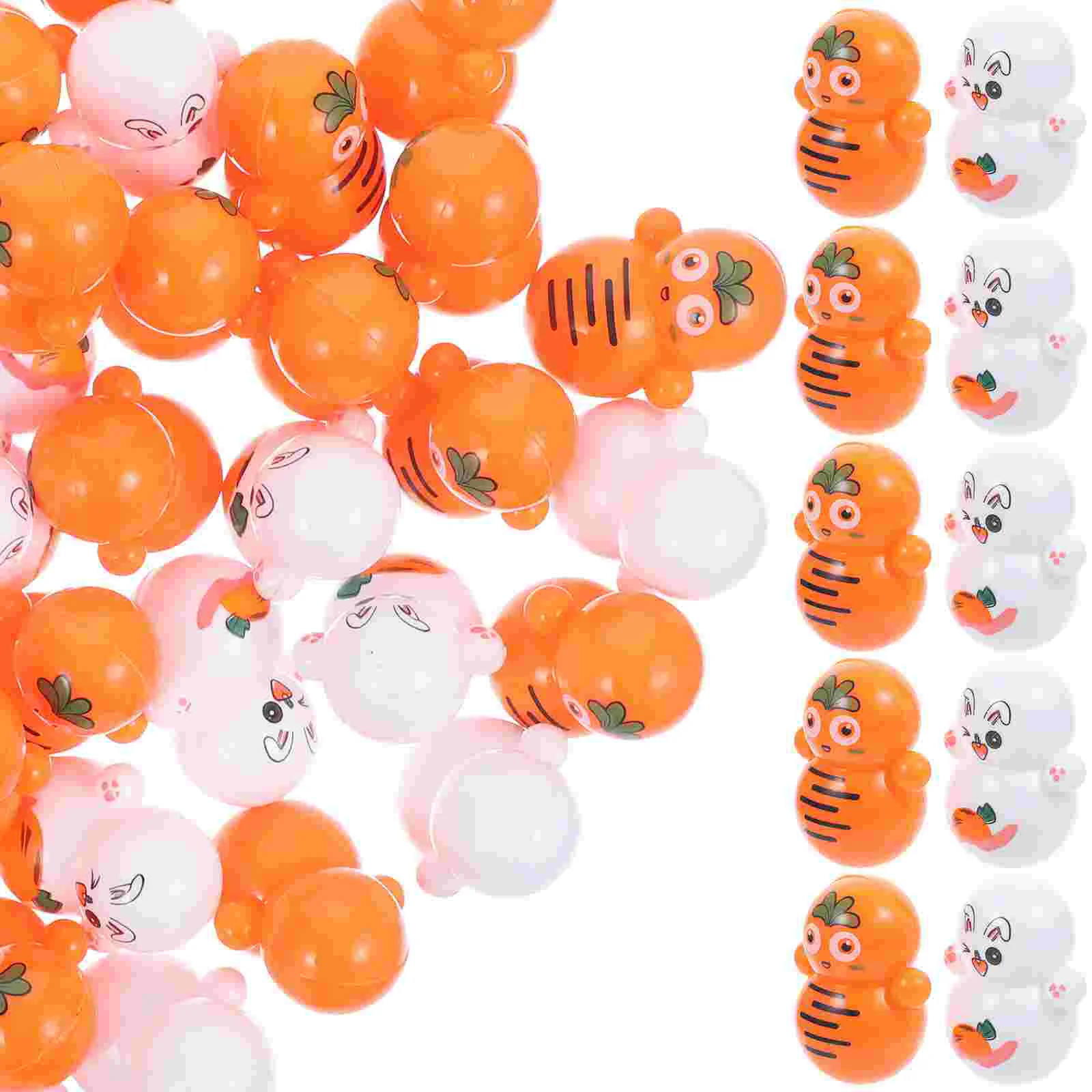 

Easter Wobble Toy Toys Bunny Carrot Tumbler Carrots Rabbit Skills Montessori Artificial Tiny Motor Fine Weeble Party Gifts