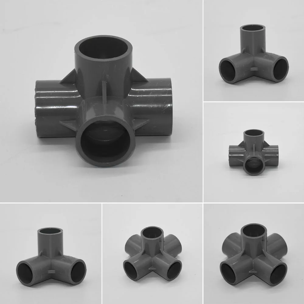 20/25/32mm PVC Pipe Connector Fittings DN15 DN20 DN25 3/4/5-