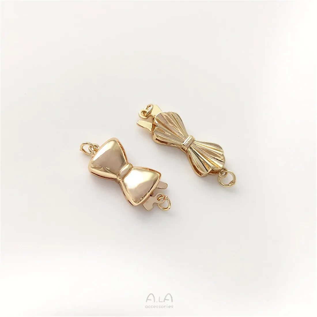 Пряжка-бант из 14-каратного золота Пряжка ручной работы для рукоделия жемчужная