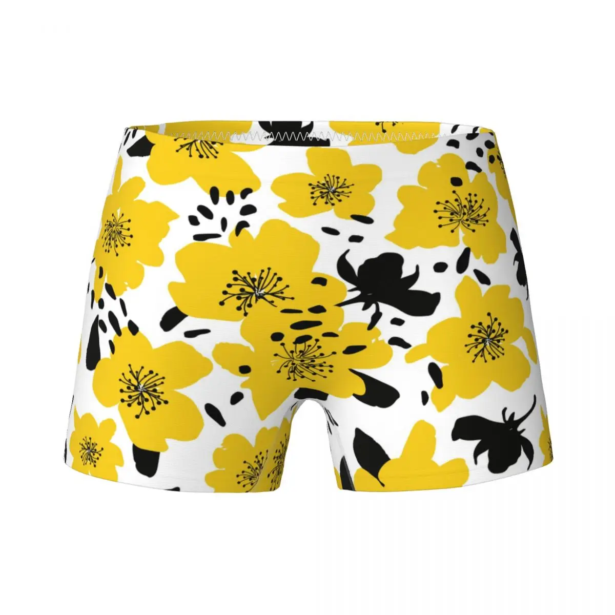 

Young Girls Yellow Flower Boxers Child Cotton Cute Underwear Teenagers Cute Floral Underpants Breathable Shorts 4-15Y