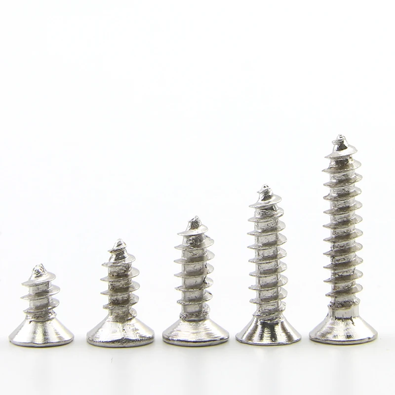 

Винты самонарезающие JUIDINTO 20-100 шт., маленькие винты из углеродистой стали с крестообразной головкой для часов, телефонов и очков