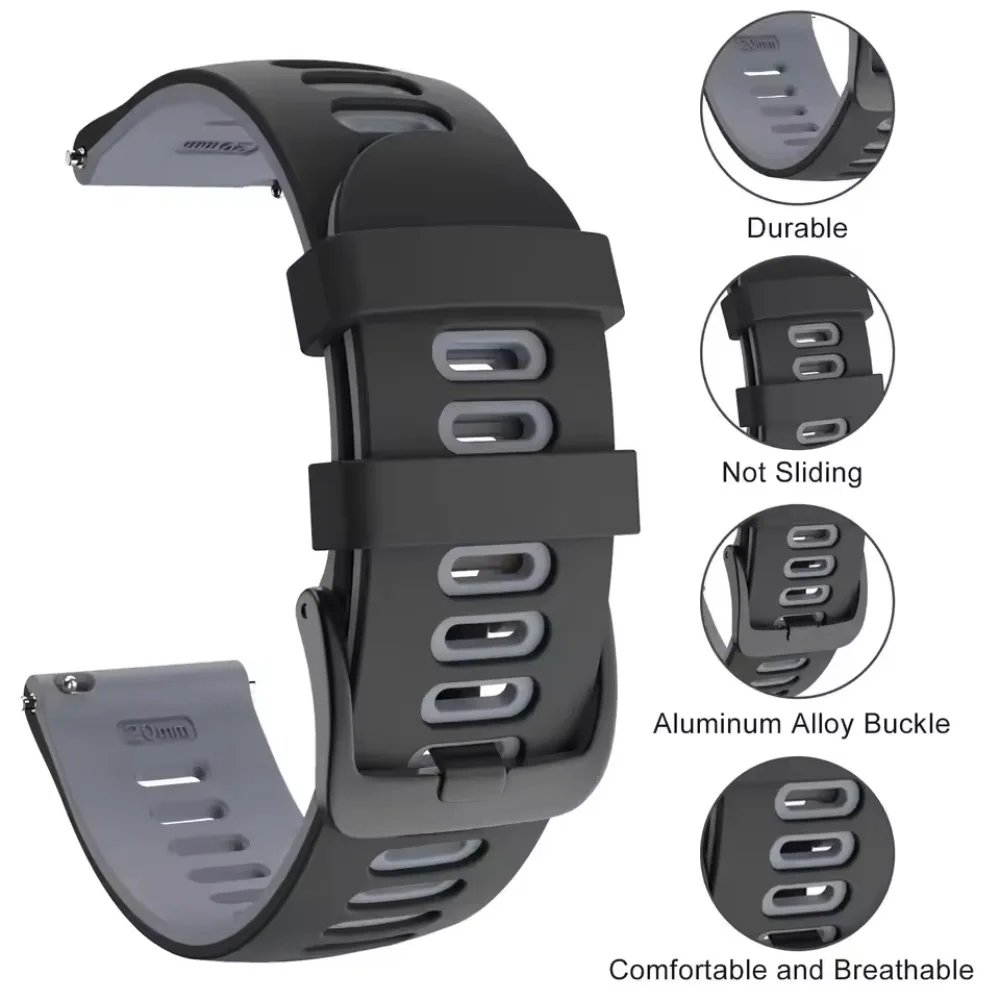 Фото Силиконовый ремешок 20 мм 22 мм для Amazfit Active 2/GTS 4 Mini Cheetah, круглый, удобный для Amazfit GTR/Balance/Bip 6 5/Stratos, ремень №4