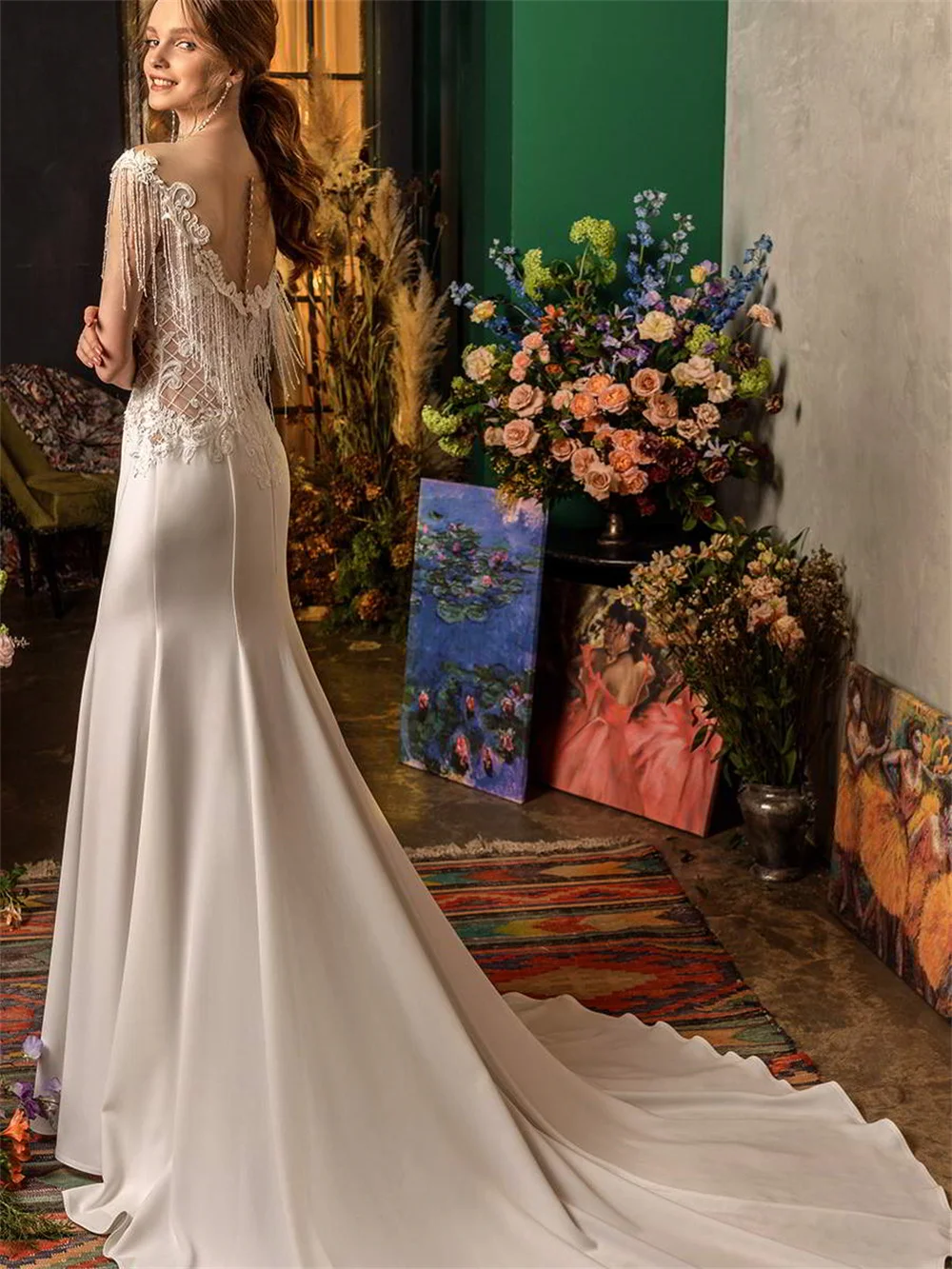 Рисунок 2 - Женское атласное платье без рукавов It's yiiya