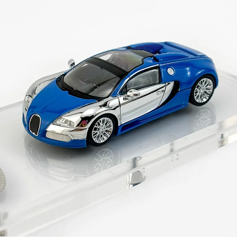 Литая под давлением масштаб 1:64 Bugatti Veyron дуплексная цветная копия модель