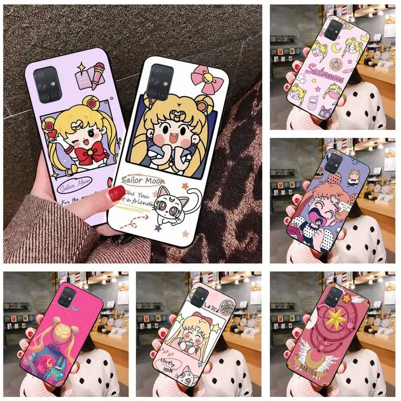 

Sailor Moon Tsukino Usagi Phone Case For Samsung Galaxy A52 A21S A02S A12 A31 A81 A10 A30 A32 A50 A80 A71 A51 5G