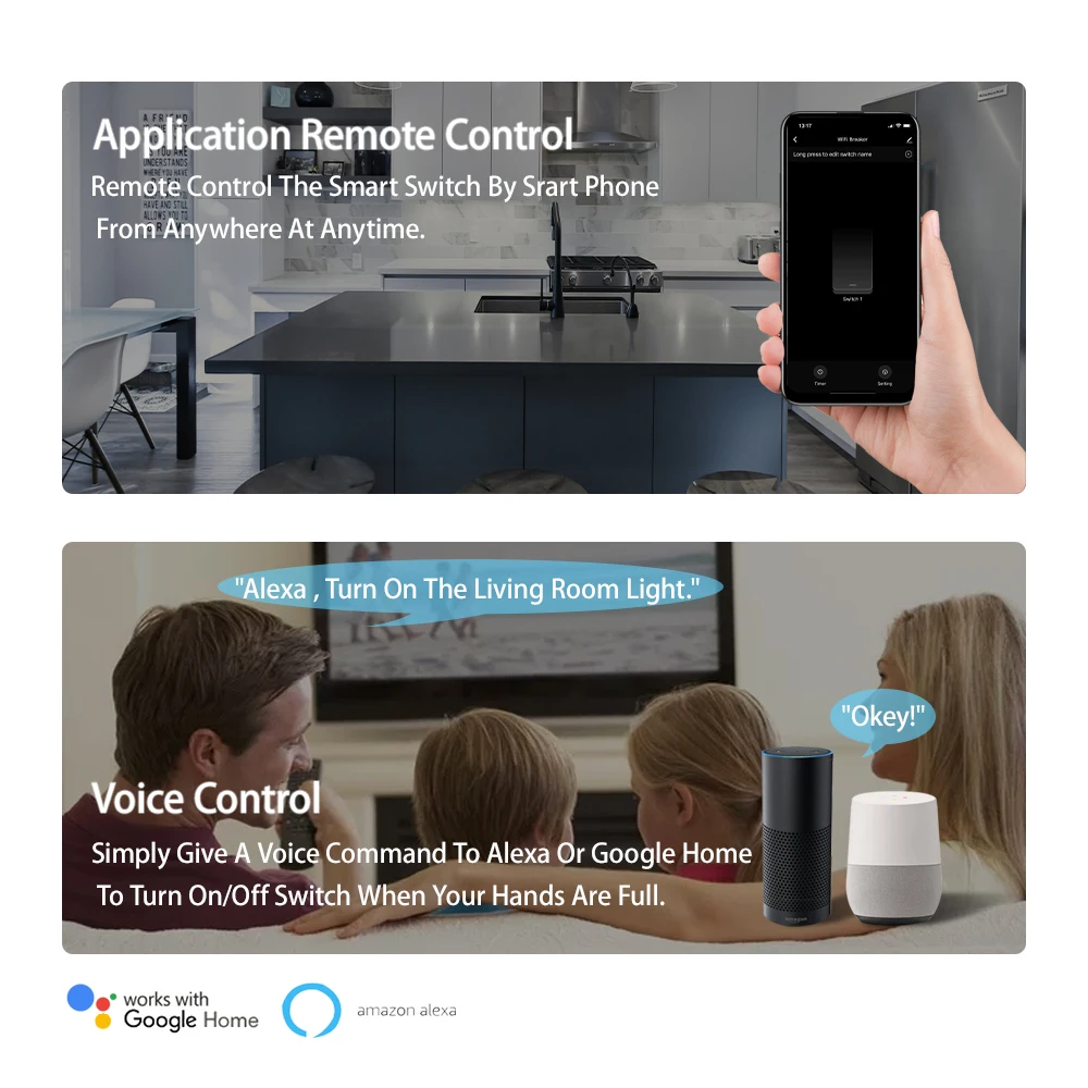 Автоматический выключатель eWeLink Zigbee для умного дома