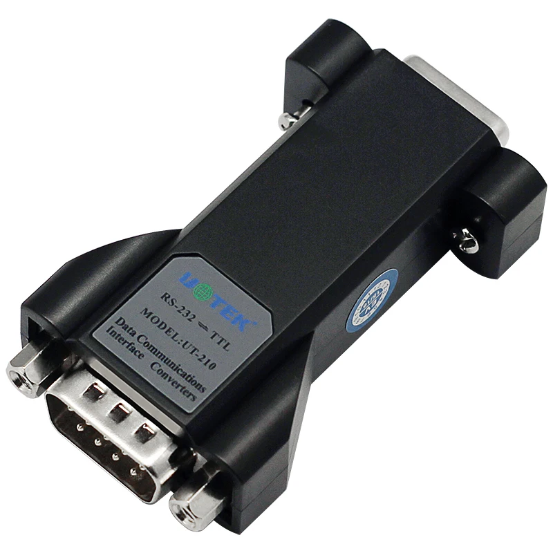 UOTEK промышленный класс Φ RS232 в TTL конвертер выход 5V COM DB9 адаптер соединителя