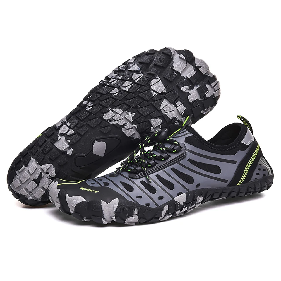 Loekeah Wading Shoes Men Women Quick-Drying Upstream Swimming Aqua Footwear Outdoor Breathable Nonslip Barefoot Beach Sneakers