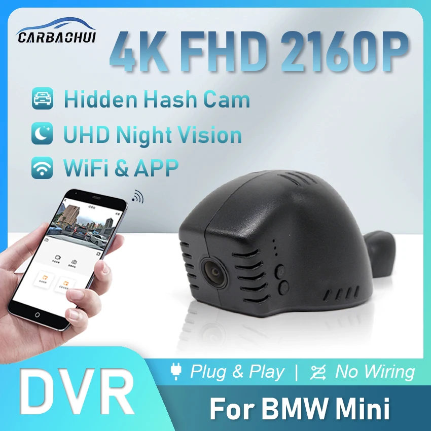 

4K HD Car DVR Dash Cam for BMW MINI Cooper ONE CABRIO CLUBMAN COUNTRYMAN PACEMAN JCW r56 r57 r58 r59 r60 r61 f54 f55 f56 f57 f60